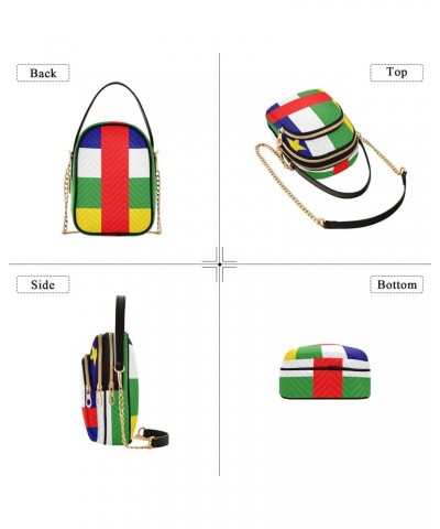 Patriot Cell Phone Purse National Flag Of Central Africa Republic Crossbody Handbag Durable Shoulder Bag Sturdy Travel Pouch ...