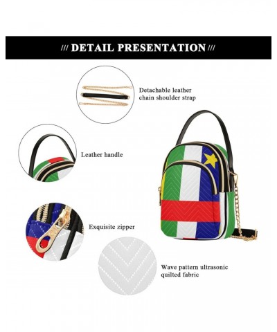 Patriot Cell Phone Purse National Flag Of Central Africa Republic Crossbody Handbag Durable Shoulder Bag Sturdy Travel Pouch ...