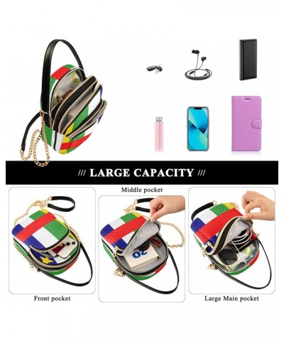 Patriot Cell Phone Purse National Flag Of Central Africa Republic Crossbody Handbag Durable Shoulder Bag Sturdy Travel Pouch ...