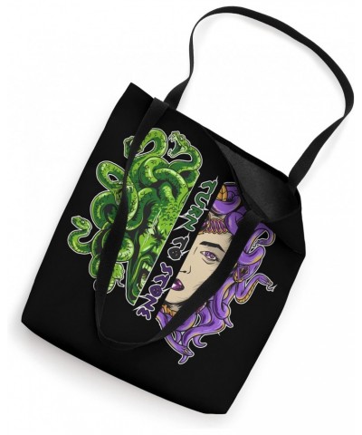 Turn To Stone Medusa Head Gorgo Snake Hair Greek Mythology Tote Bag $13.56 Totes