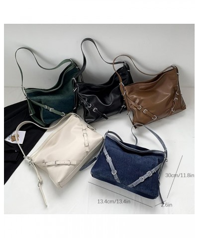 Leather Hobo Bags for Women Y2k Purse Designer Tote Bags for Women Hobo Purses for Women Trendy Purses for Women 2024 Black $...