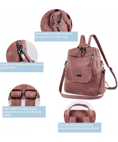 Backpack Purse for Women, Women Backpack Purse Small Leather Waterproof Anti-theft Shoulder Bags Handbags Ladies Pink $17.33 ...