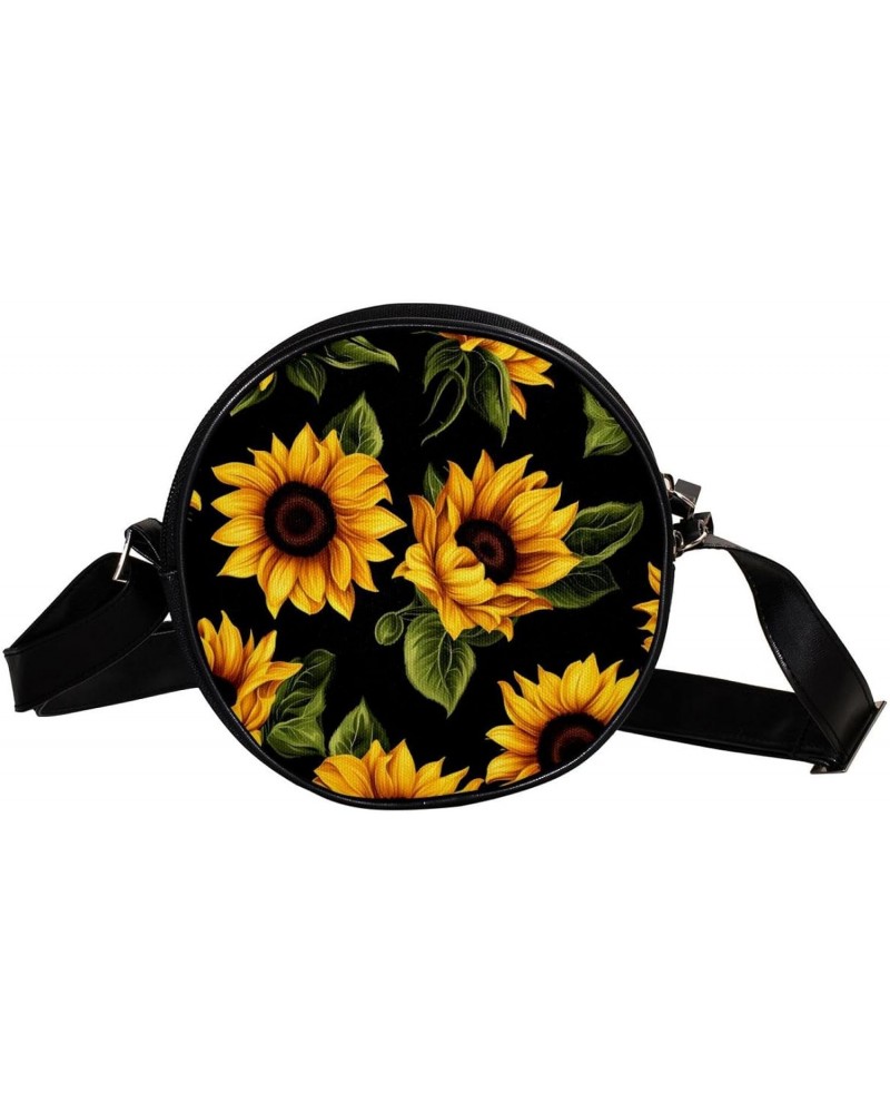 Crossbody Bags for Women,Crossbody Bag Men,Small Sling Bag,Art Style Sunflower,Crossbody Purse $11.00 Crossbody Bags