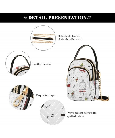 Small Crossbody Handbag for Women Mini Over Shoulder Purse with Three Zippered Pockets Durable Shoulder Bag Color-hf022 $12.3...