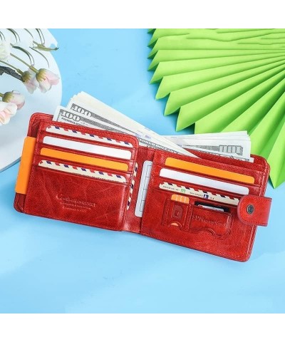 Wallet New Women's Leather Wallet Vintage Short Style Card Holder Zipper Large Capacity Coins Pocket Unisex Coin Purses Tear-...