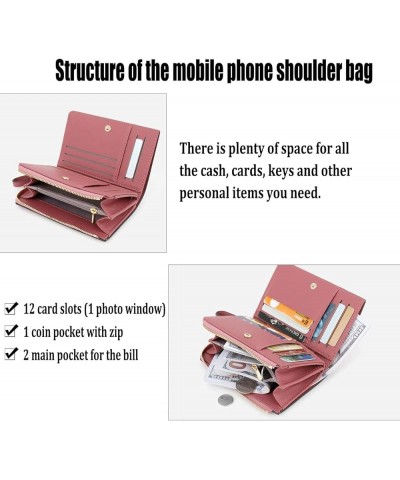 Large Capacity PU Leather Wallet for Women Credit Card Wallet RFID Blocking Zipper Pockets Change Coin Purse Card Holder for ...