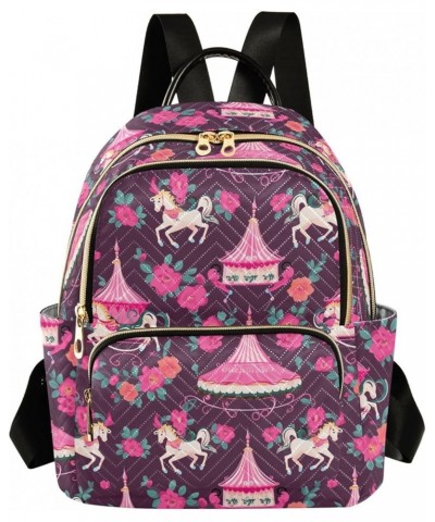 Fantasy Circus Fashion Backpack Purse for Women, Casual Daypacks, Ladies Gift for Traveling Hiking Multicolor Small $14.00 Ba...