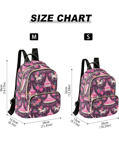 Fantasy Circus Fashion Backpack Purse for Women, Casual Daypacks, Ladies Gift for Traveling Hiking Multicolor Small $14.00 Ba...