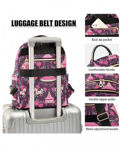 Fantasy Circus Fashion Backpack Purse for Women, Casual Daypacks, Ladies Gift for Traveling Hiking Multicolor Small $14.00 Ba...