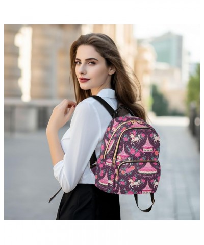 Fantasy Circus Fashion Backpack Purse for Women, Casual Daypacks, Ladies Gift for Traveling Hiking Multicolor Small $14.00 Ba...