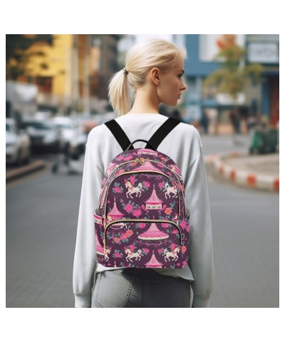 Fantasy Circus Fashion Backpack Purse for Women, Casual Daypacks, Ladies Gift for Traveling Hiking Multicolor Small $14.00 Ba...