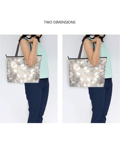 Large Tote Top Handle Bag, Women Zippered Handbag, Big Shoulder Hand Bags Multi 2 $11.97 Shoulder Bags