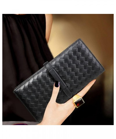 Women's Genuine Leather Money Clips Purses Wallets Business Card Cases Handbags Money Organizers (Size : Green) Black $63.21 ...