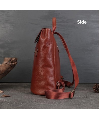 Women Genuine Leather Backpack Handbag Purse,Satchel for Women Shoulder Bag Tote Travel Vintage Zipper Medium Brown $36.08 Ba...