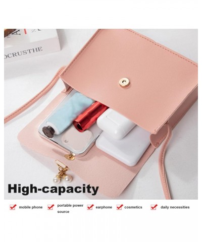 handbags & shoulder bags Crossbody Phone Bag for Women Small PU Leather Handbags Card Holder Purse Shoulder Bag with Adjustab...