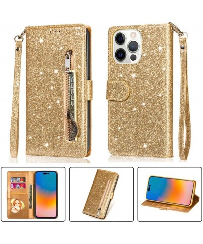 for Google Pixel 6 Magnetic Flip Sparkling Phone Case, Zipper Bag Protective Leather Case Black Pixel 7 Gold $16.55 Others