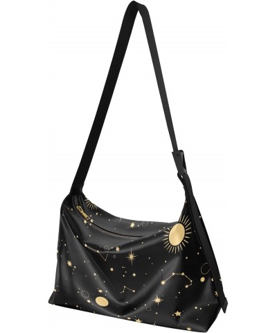 Stars Constellations Tote Bag for Women Large Hobo Bags Crossbody Bag Messenger Bag with Adjustable Strap for Women Men $14.8...