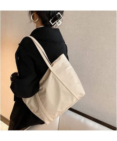 Large Nylon Tote Bags for Women with Zipper, Large Lightweight Nylon Shoulder Handbags Travel Work Purse (Black) White $19.16...