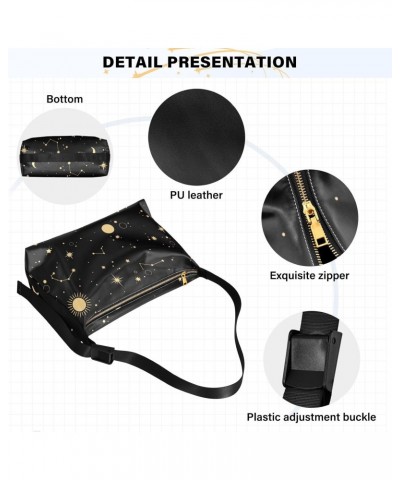 Stars Constellations Tote Bag for Women Large Hobo Bags Crossbody Bag Messenger Bag with Adjustable Strap for Women Men $14.8...