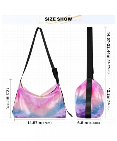 Pastel Color Rainbow Womens Shoulder Bag Hobo Crossbody Leather Casual Tote Bag for Women Large Abstract Stripes Handbag Shop...