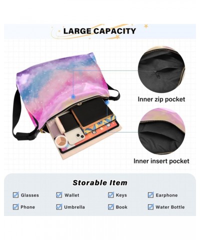 Pastel Color Rainbow Womens Shoulder Bag Hobo Crossbody Leather Casual Tote Bag for Women Large Abstract Stripes Handbag Shop...