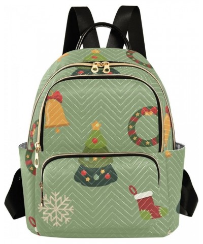 Christmas Trees Women's Backpack Wallet Casual Small Backpack Fashion Women's Travel Bag School Backpack Color091 Medium $16....