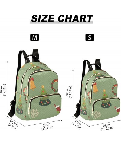 Christmas Trees Women's Backpack Wallet Casual Small Backpack Fashion Women's Travel Bag School Backpack Color091 Medium $16....