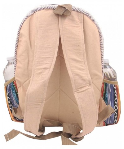 Natural Handmade Large Multi Pocket Hemp Nepal Backpack Bkpk-6 $26.97 Backpacks