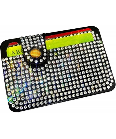 Glitter Leather Rhinestone Wallets for Women Crystal Sparking Bling Slim Universal Small Card Holder Wallet (Sliver) Sliver $...