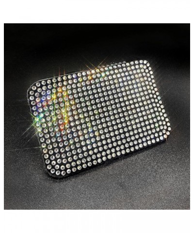 Glitter Leather Rhinestone Wallets for Women Crystal Sparking Bling Slim Universal Small Card Holder Wallet (Sliver) Sliver $...