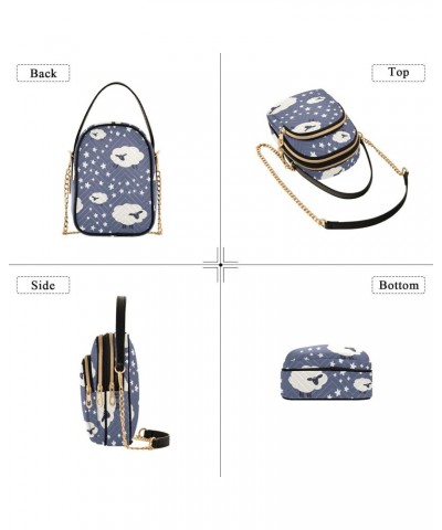 Joko lvery Blue Lambs Stars Cross Body Purse Chain Shoulder Bag Crossbody Bags Handbag for Gifts Women Work $12.75 Crossbody ...