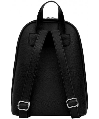 Women's Black Vegan Leather Handmade and Fashion Backpack - Go Back to Being Yourself Pattern One Size Go Back to Being Yours...